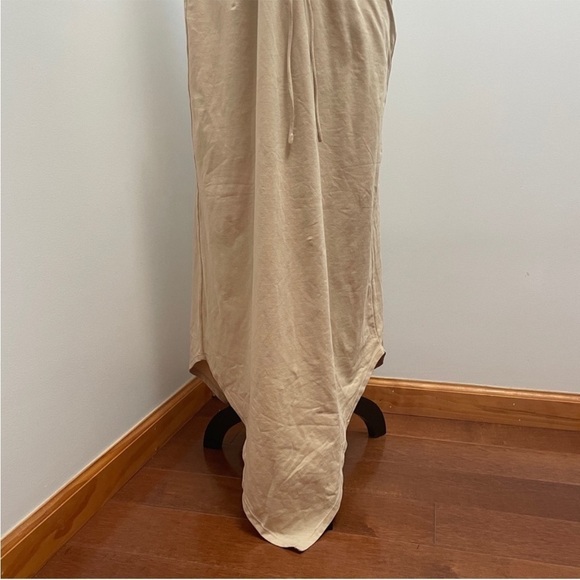 NEW! Camila Coelho- Kaseya Midi Dress Nude Halter Neck Drawstring Backless XL - Picture 4 of 15